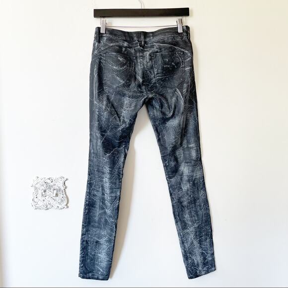 3x1 W1 Wax Coated Moto Skinny Jeans 25 - Picture 5 of 6